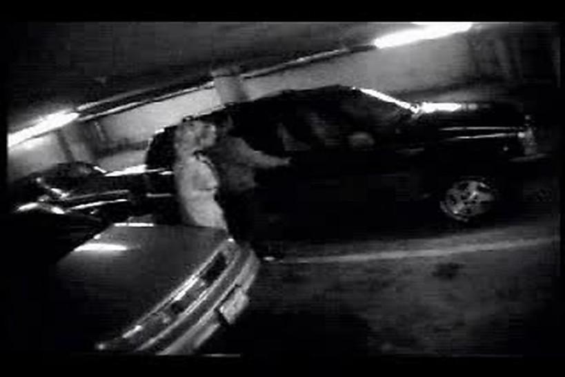 Security cam caught couple fucking in parking