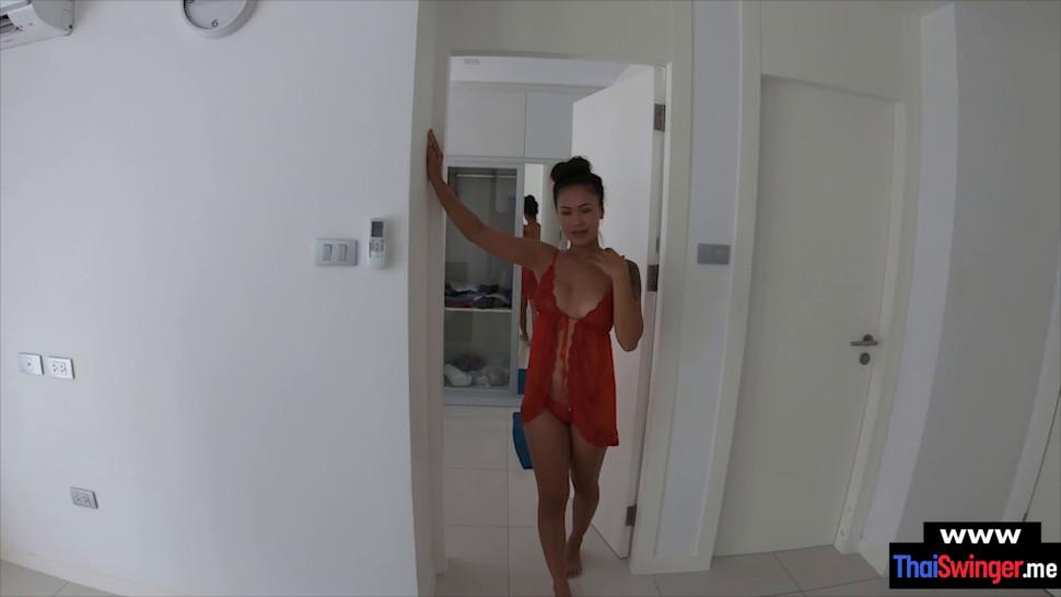 Cute amateur Thailand wifey POV style quickie fuck - video 1
