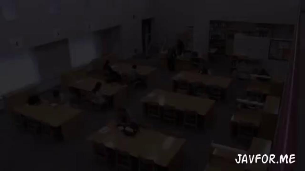 School girl in library forced to suck