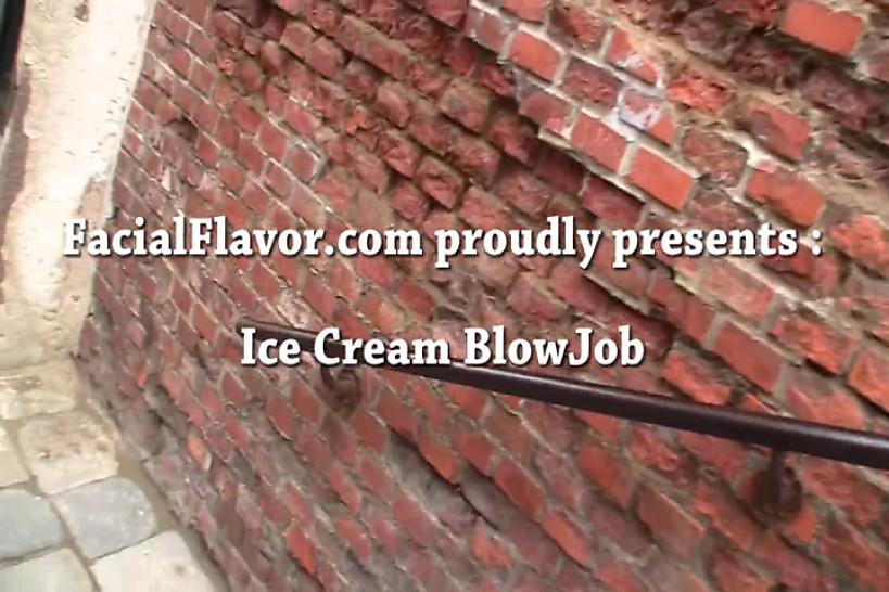 Ice cream blowjob