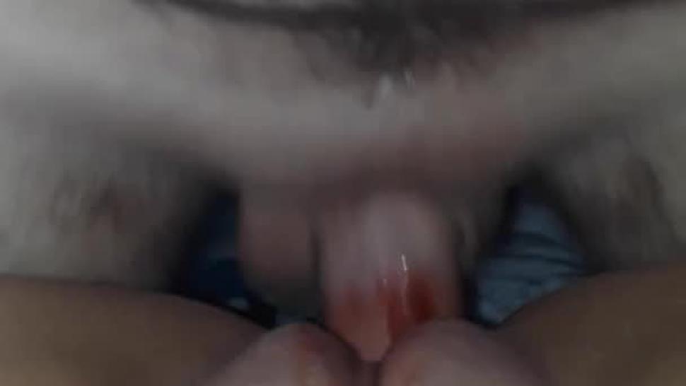 Step bro cant get enough of his step sister bloody pussy