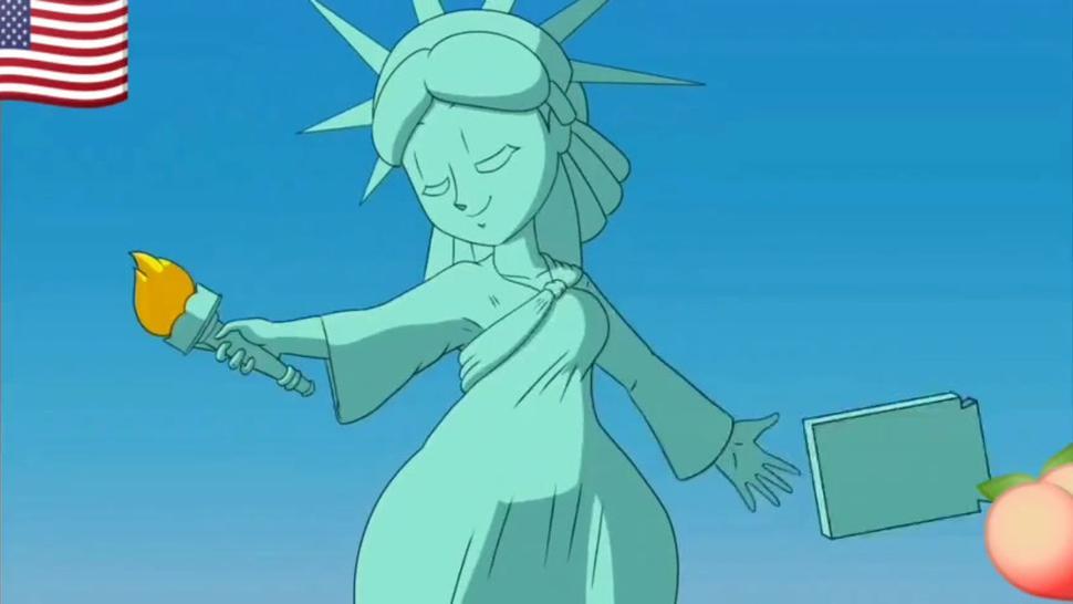 3D - animation - Hot Lady Liberty