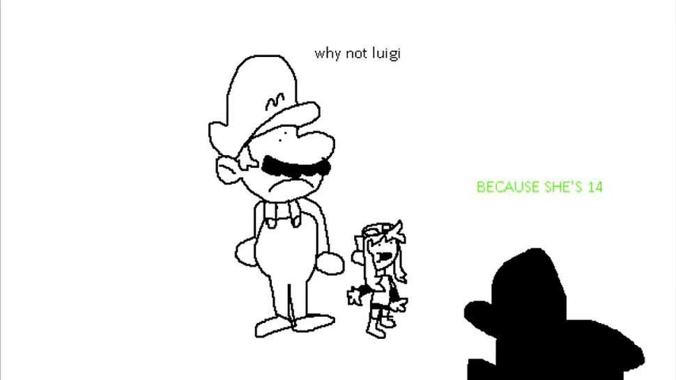 Luigi delivers justice to mario