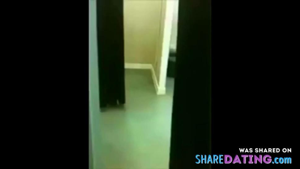 Cute Teen Fingering Herself in the Changing Room