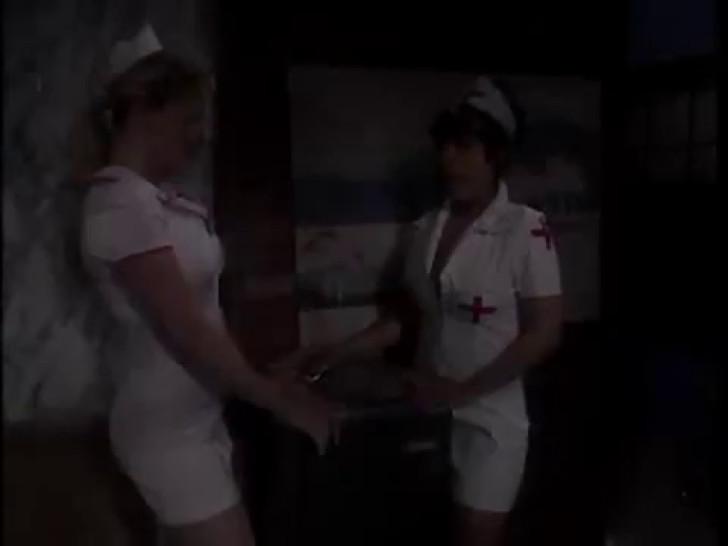 Two hot nurses screw a patient in the hospital