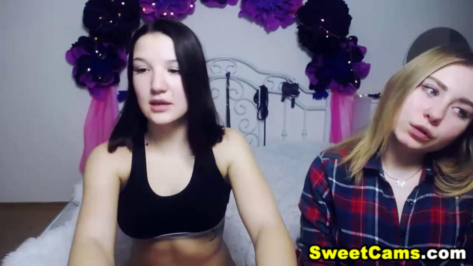 SWEETCAMS - Sweet Lesbian Babes Fucking Their Tight Cunt
