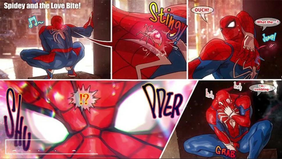Hentai Yaoi Gay Rough Bara - Spiderman And Venom - Gay Anime