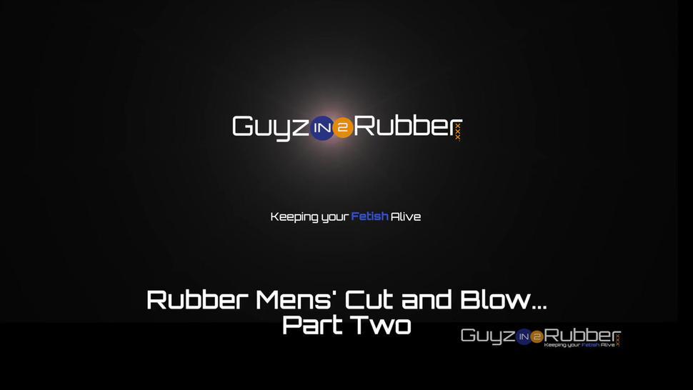 Trailer Rubber Men Cut and Blow Part Two. Three Rubber Guys Aiming to make each other cum