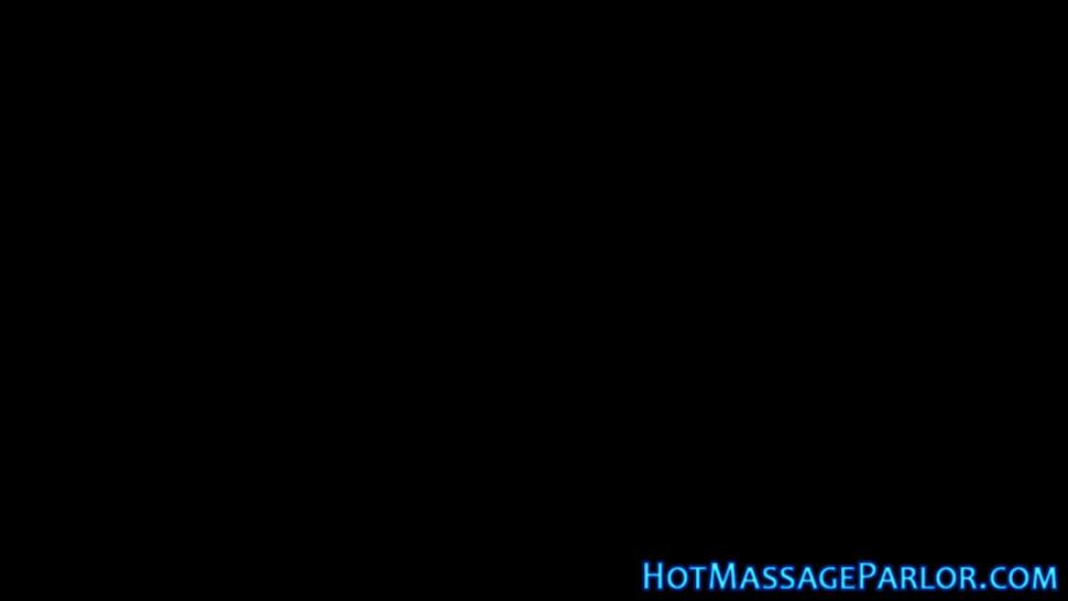 Busty masseuse guzzles - video 2