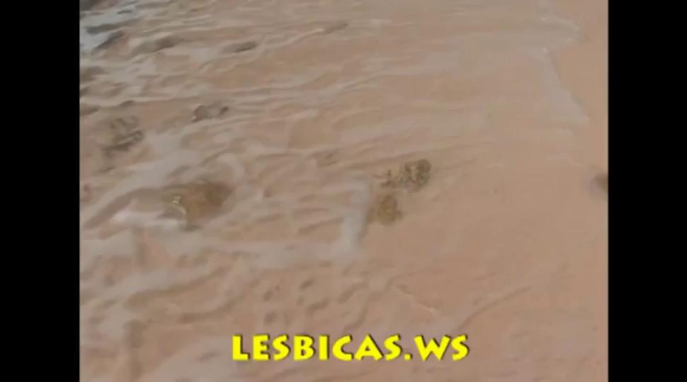 Nice Lesbians on the beach - video 1