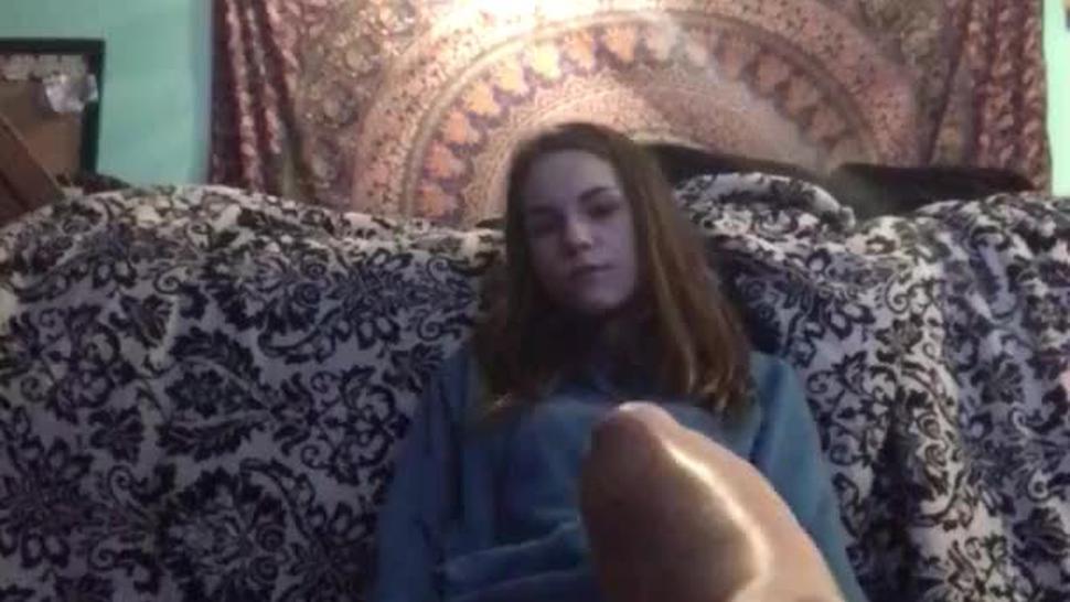 Sexy teen teases her soles #2