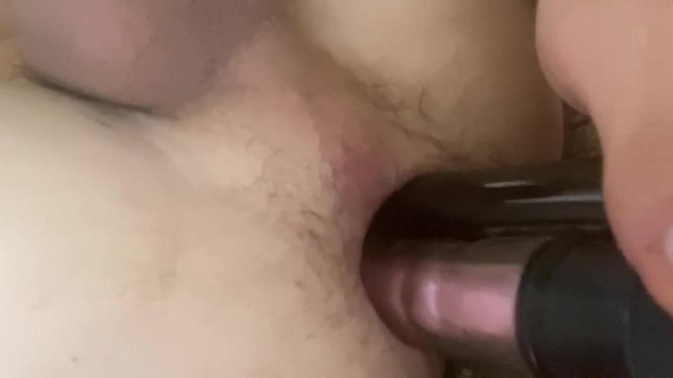 My stretchy ass got double dildos and I got extremely hot orgasm