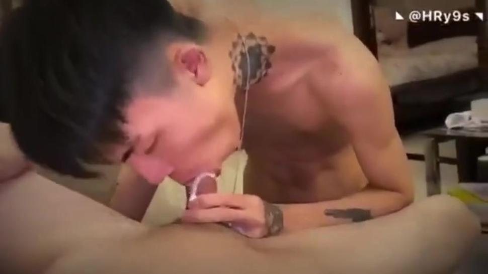 Asian Eating His Boyfriend Cum Up