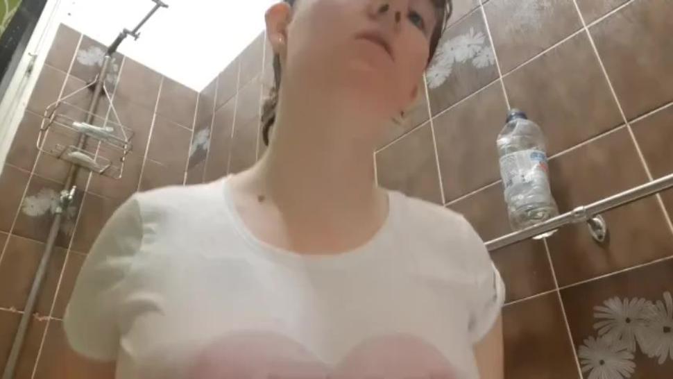 Wet shirt girl