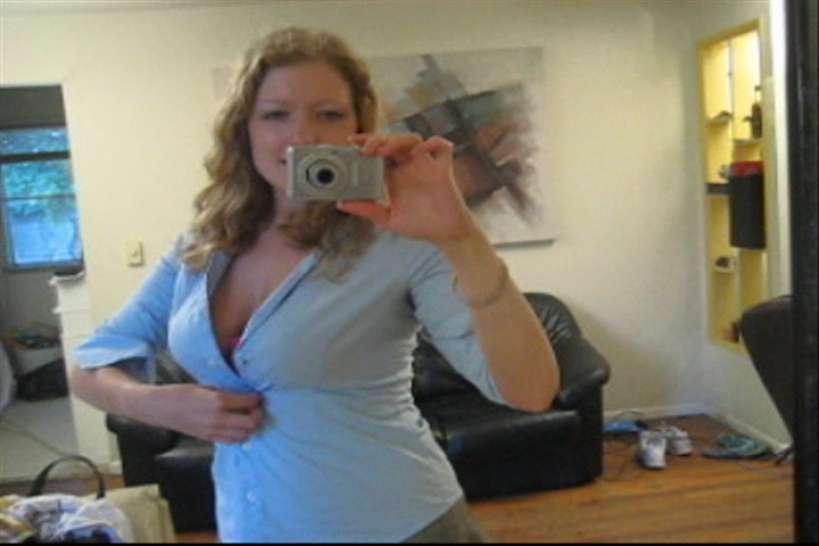 SHE FUCKED UP - Busty girl next door Andy Lynn takes picture of herself