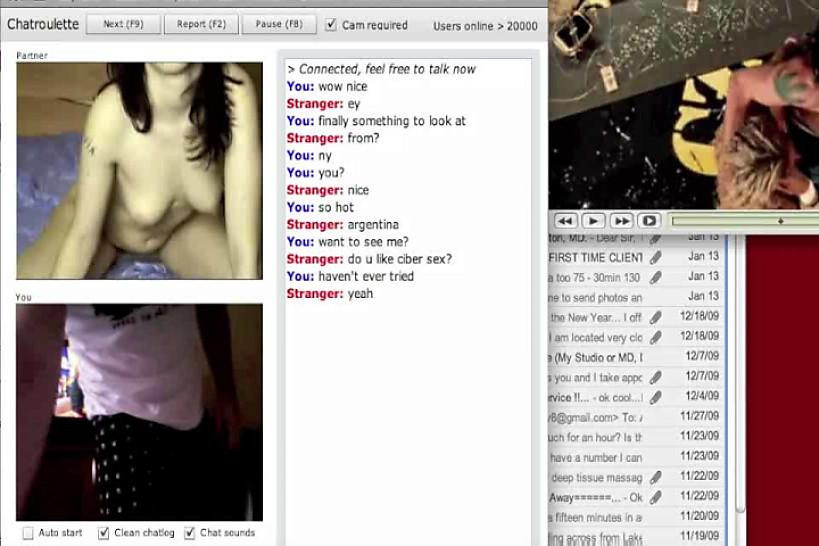 Naked chatroulette.