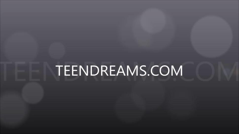 TEEN DREAMS - Sexy Teen Lingerie Fucks Dildo