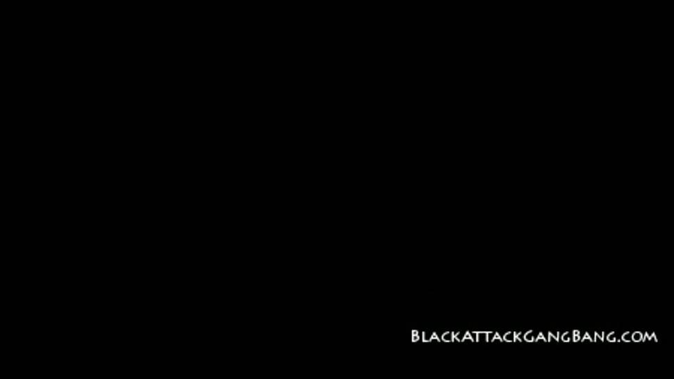 Black Attack Gangbang - Savannah Stern