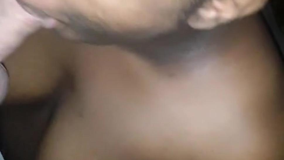 Black girl taking cock and facial outside (pt. 1)