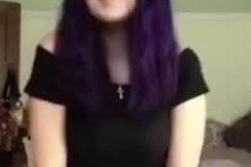 Purple Hair TikTok Teen Punished for being a Thot