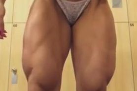Perfect female muscle legs