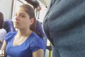 Bulge Flash Teen on Bus