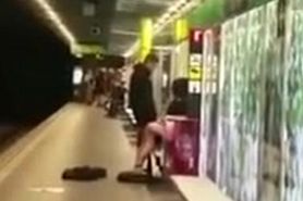 Public sex in subway station