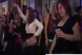 Sexy women dancing on party