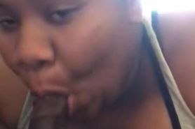 Bbw Sucks Huge Bbc Chocolate Dick In Her Mouth