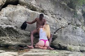 BigDaddyKJ: Interracial Couple Fucks On Hike  Preview
