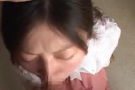 japanese doll takes a very nice facial