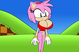 Amy Rose the Hedgehog Breast Expansion