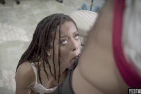 Ebony teen athletes clinical trial ends in a rough fuck