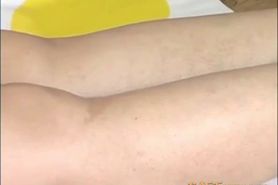 J15 Japanese teen shows her slit and tits - video 1