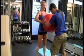 Fit Blonde Amateur Fucked in the Gym by her Trainer
