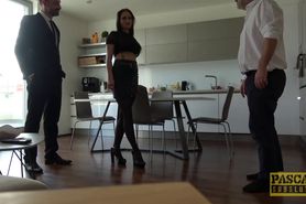 PASCALSSUBSLUTS - Busty Barbara Bieber gagging on dom dick