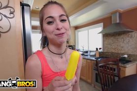 Bangbros - Skinny Teen Riley Reid Shows Off Fat Pussy, Gets Drilled
