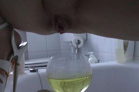 Piss; in the glass