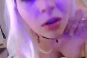 Obedient little blonde Lizzi sucks and fucks daddys dick
