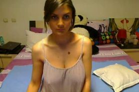 College Brunette Tits Out - Watch Part 2 at WildFuckCam com