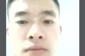 Chinese stud jerks off on webcam