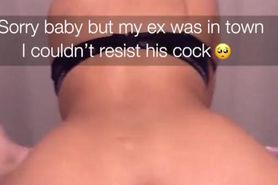 Your big booty Asian gf cheating on Snapchat