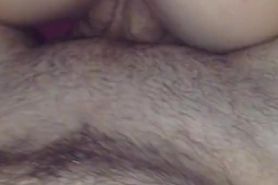 Fucking my girlfriend's creamy pussy while everyone is sleeping (close up) pt.1