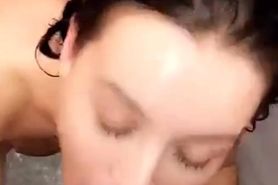 Lana Rhodes shower sex pov