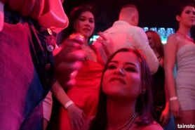 DRUNKSEXORGY - Beauty pornstars fuck in club - video 1