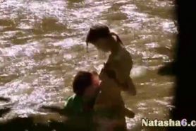 two sexy lebians in the river - video 8