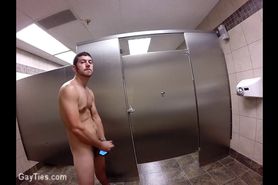 Jerk in Public Toilet