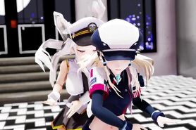 MMD Enterprise Azur Lane And Bismarck Kancolle (Submitted by ?????)