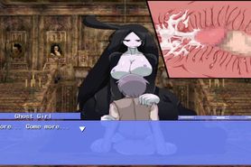 Monster Girl Quest - Ghost Girl Scene (No Commentary - Vaginal Riding)
