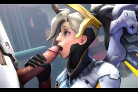 NSFW Overwatch, Mercy Part 6 3D Hentai Animation Good Quality, Long